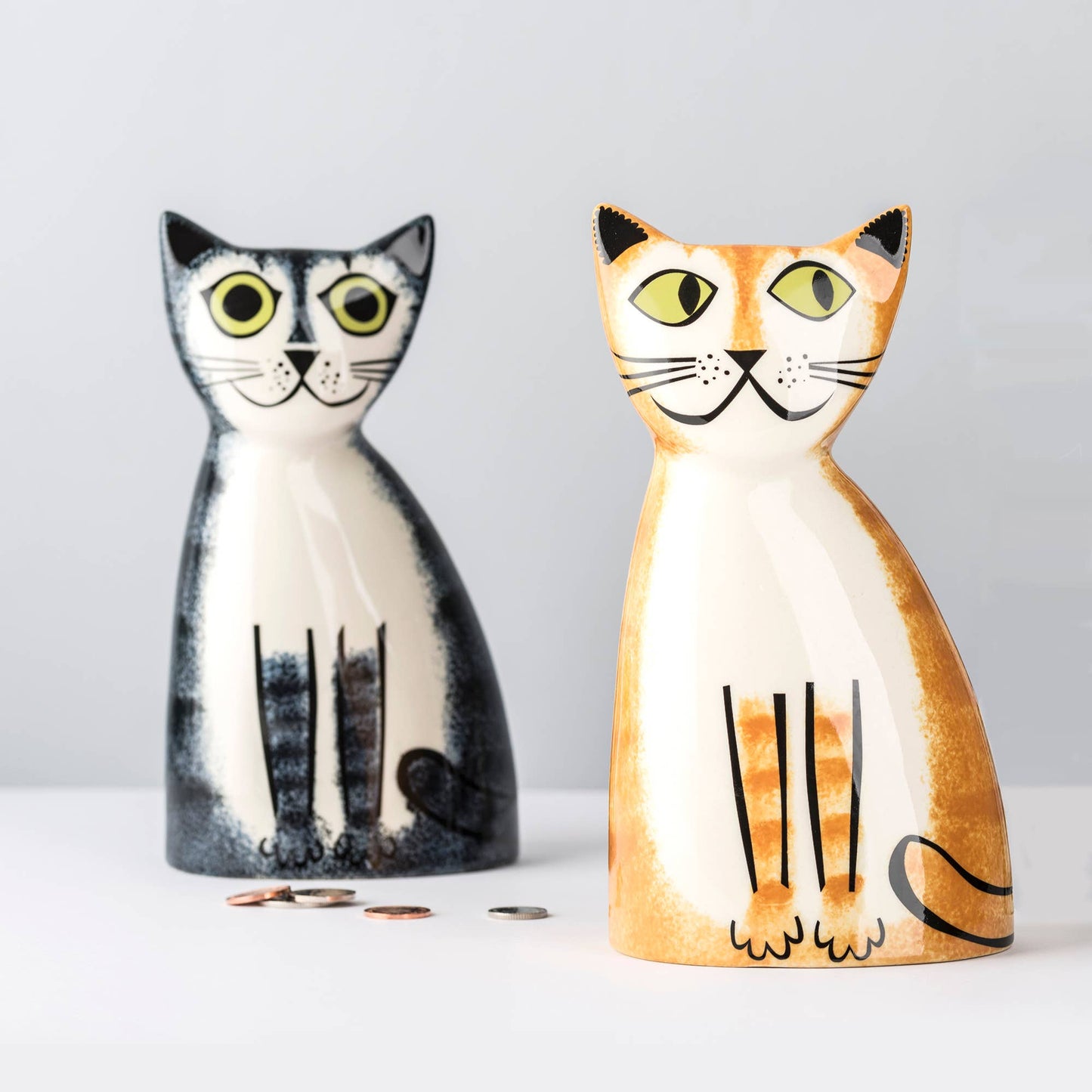 Hannah Turner Ltd - Handmade Ceramic Ginger Cat Money Box