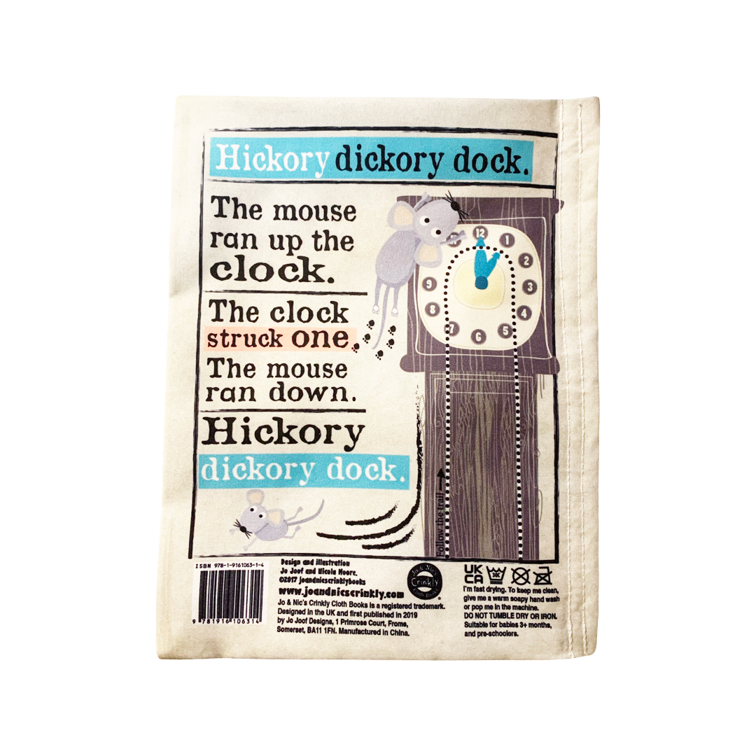 Jo & Nic's Crinkly Cloth Books - Nursery Times Crinkly Newspaper - Nursery Rhymes 2