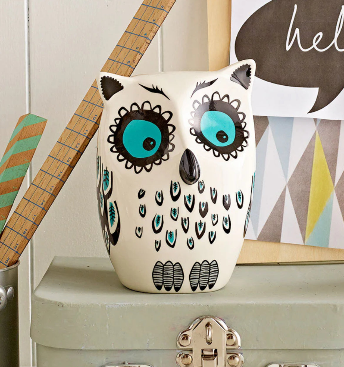 Hannah Turner Ltd - Handmade Ceramic Owl Money Box