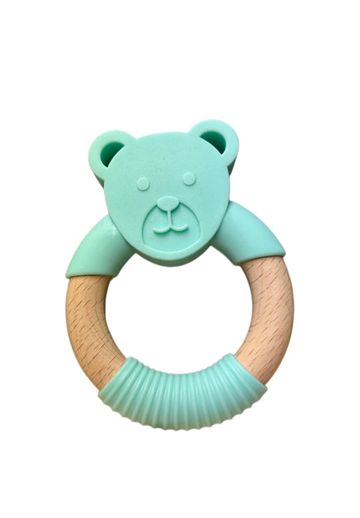 Silicone and Beechwood Teether