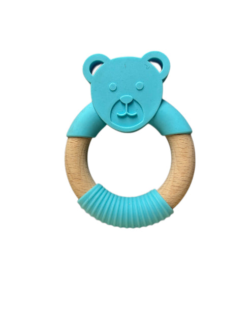 Silicone and Beechwood Teether
