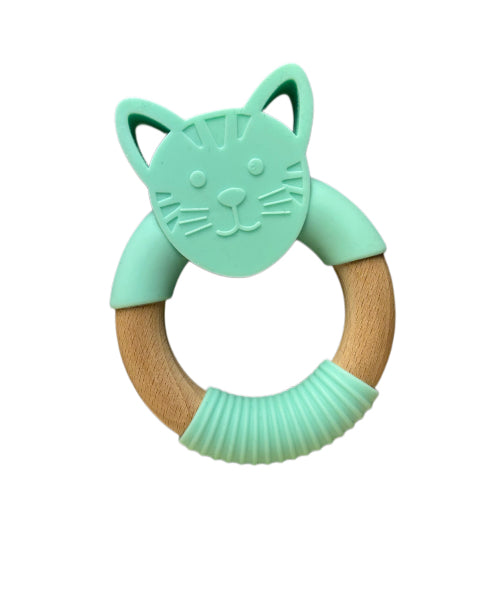 Silicone and Beechwood Teether