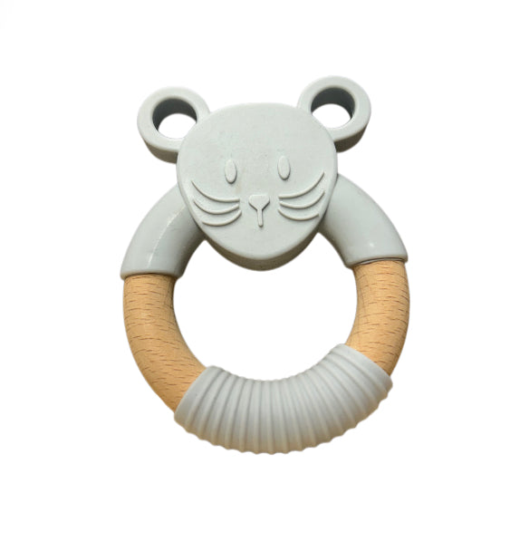 Silicone and Beechwood Teether