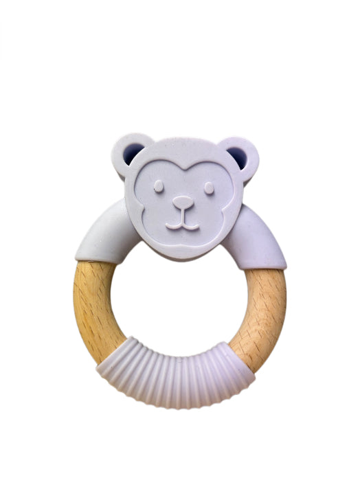 Silicone and Beechwood Teether