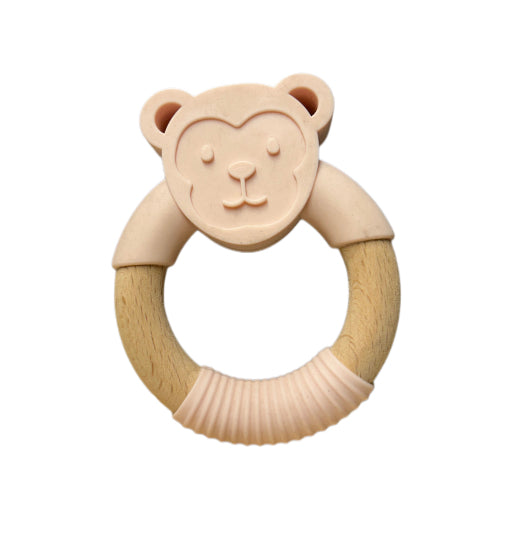 Silicone and Beechwood Teether