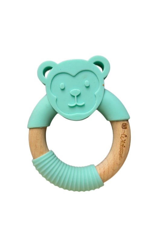 Silicone and Beechwood Teether