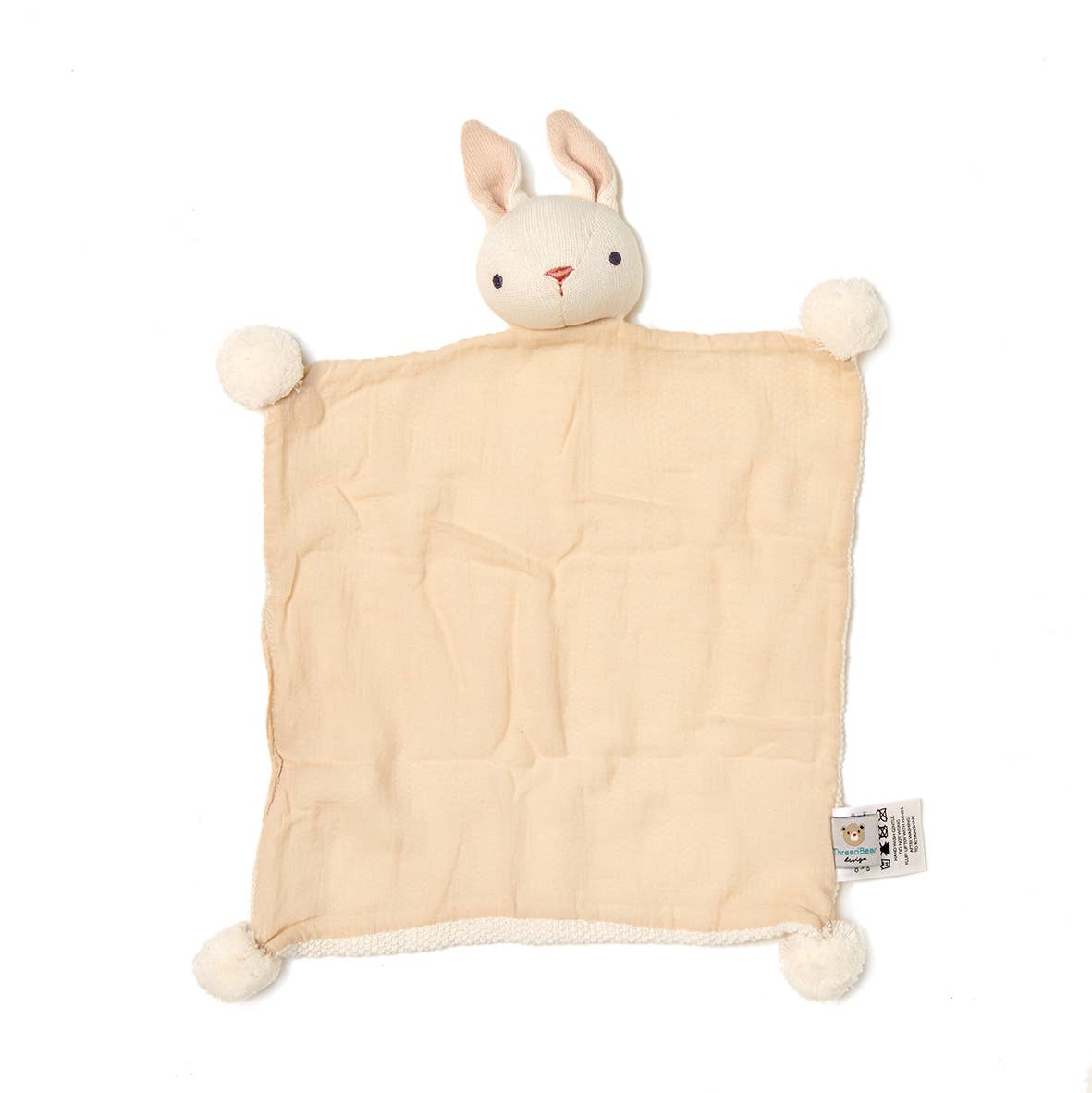 Baby Threads Cream Bunny - Organic Comforter 25cm