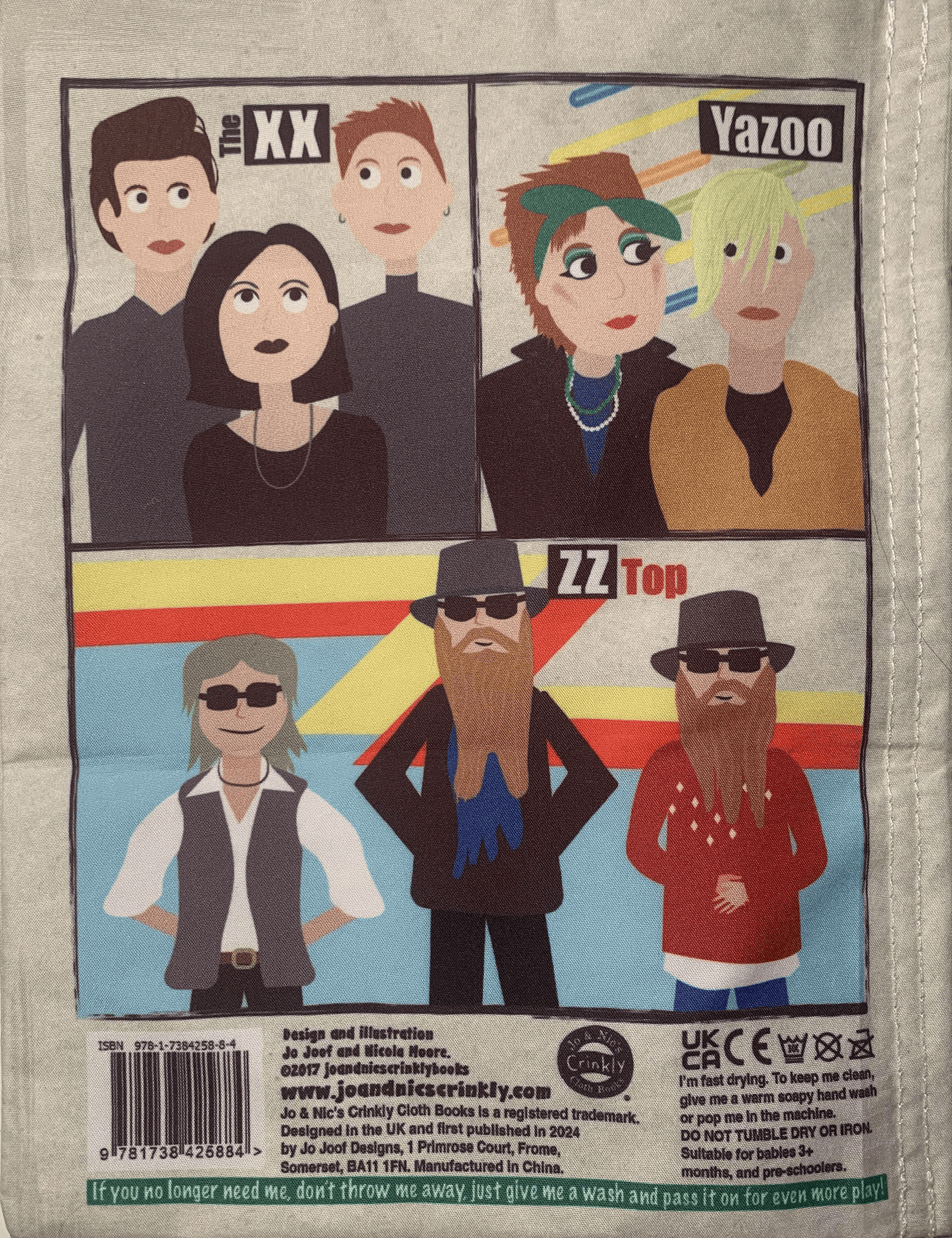 Jo & Nic's Crinkly Cloth Books - Music A-Z