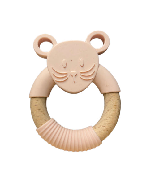 Silicone and Beechwood Teether