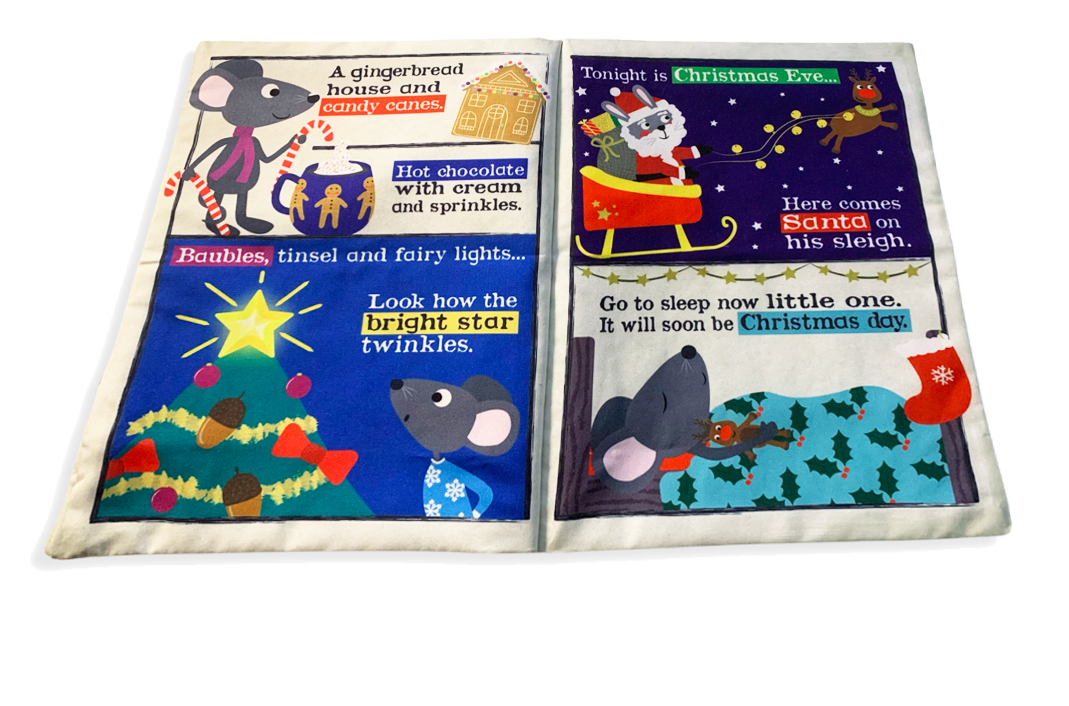 Nursery Times Crinkly Newspaper - Christmas Mice