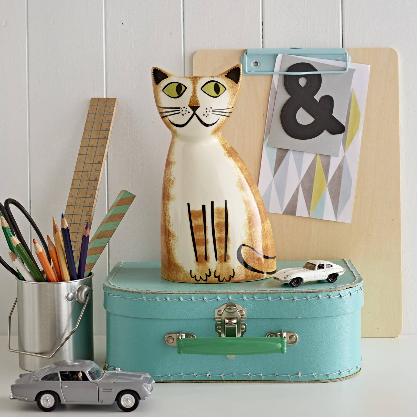 Hannah Turner Ltd - Handmade Ceramic Ginger Cat Money Box