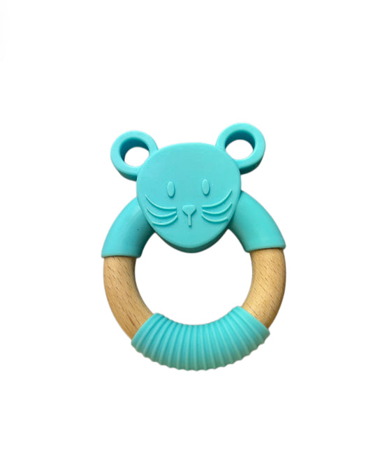 Silicone and Beechwood Teether