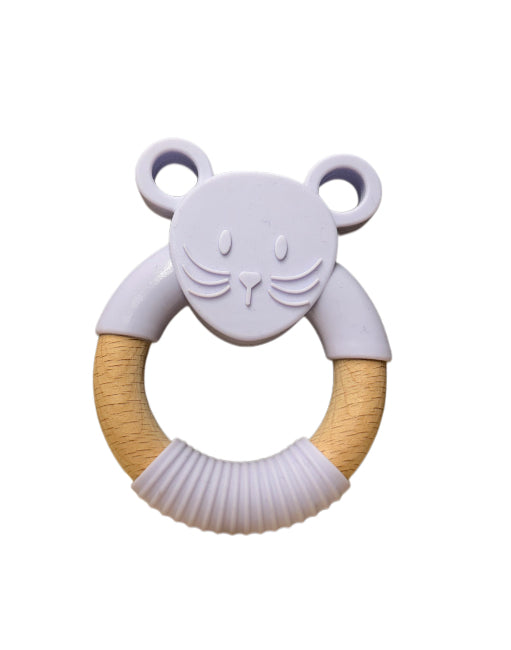 Silicone and Beechwood Teether