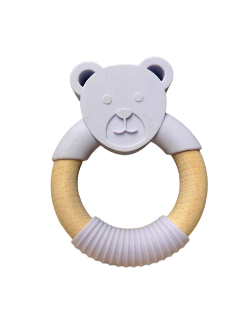 Silicone and Beechwood Teether