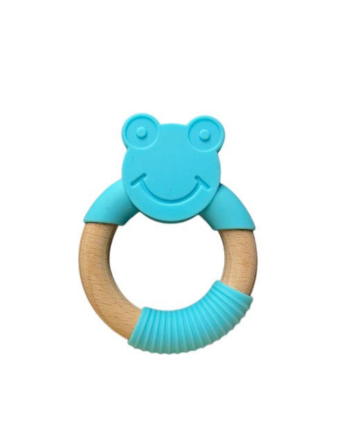 Silicone and Beechwood Teether