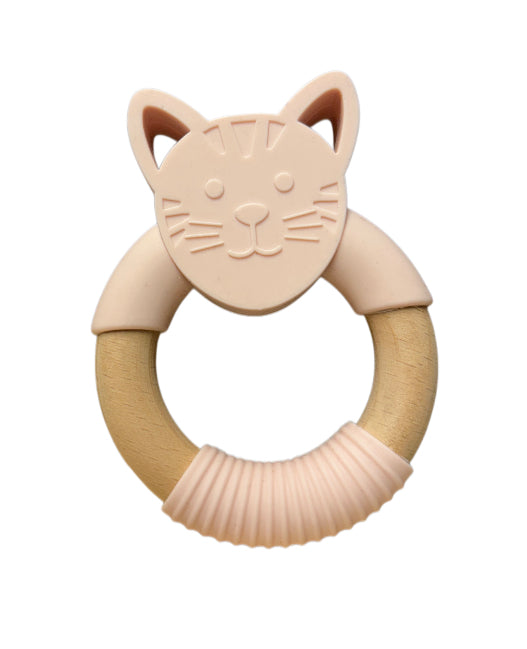 Silicone and Beechwood Teether