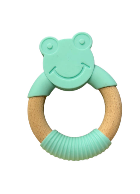 Silicone and Beechwood Teether