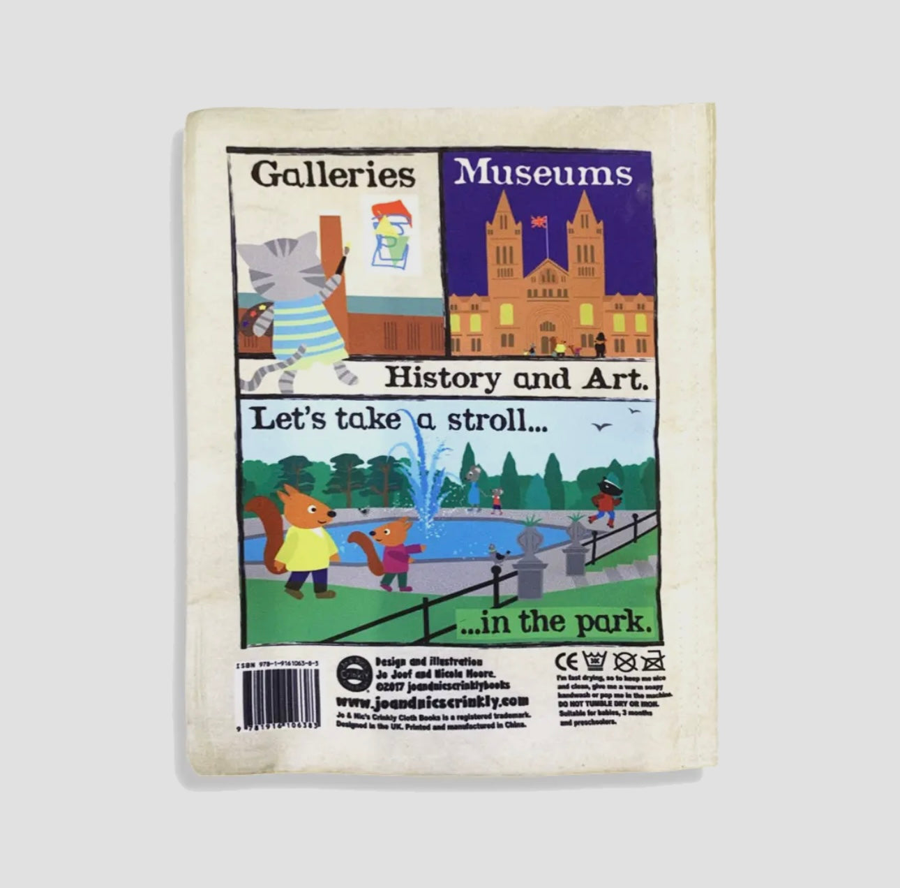 Jo & Nic's Crinkly Cloth Books - Nursery Times Crinkly Newspaper - London