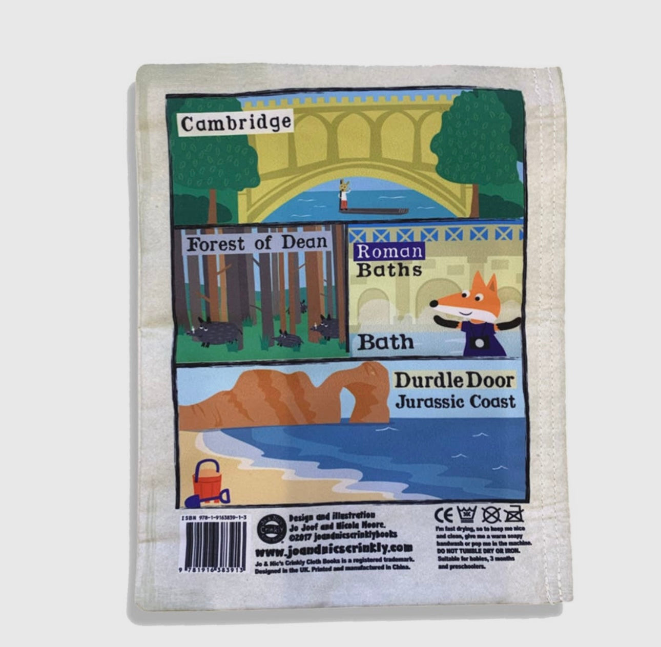 Jo & Nic's Crinkly Cloth Books - Nursery Times Crinkly Newspaper - England