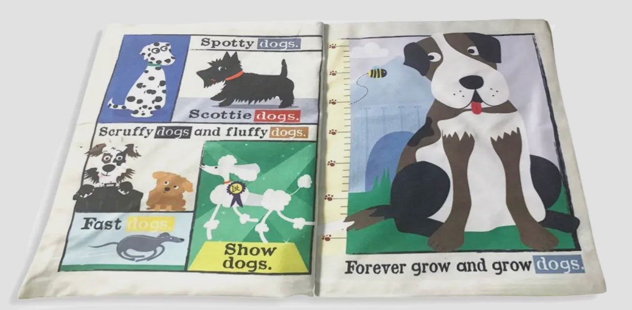 Jo & Nic's Crinkly Cloth Books - Nursery Times Crinkly Newspaper - Just Dogs
