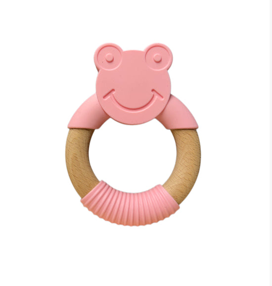 Silicone and Beechwood Teether