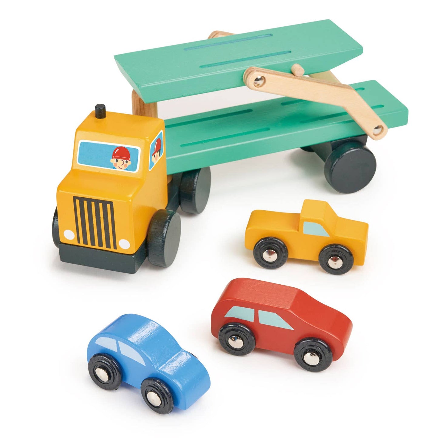 ThreadBear Design Ltd - Wooden Toy Vehicle Transporter For Kids