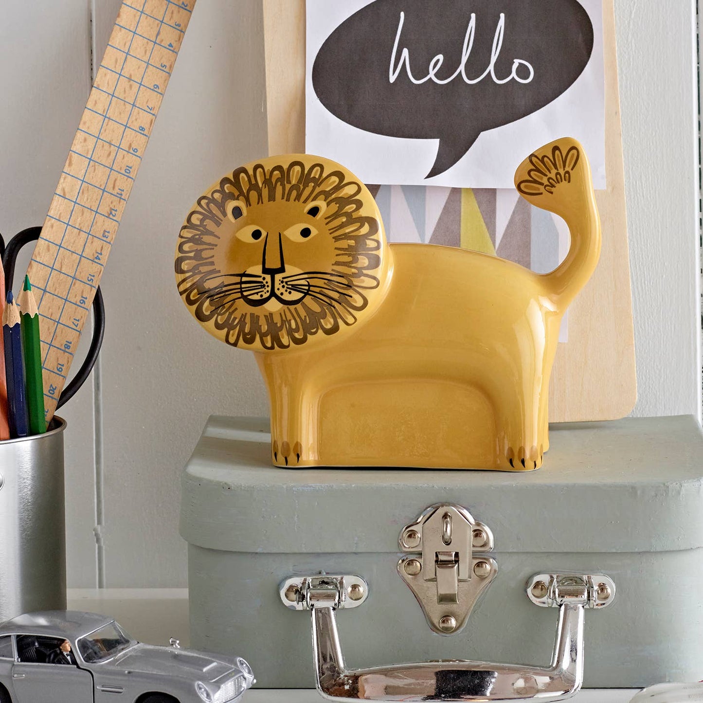 Hannah Turner Ltd - Handmade Ceramic Lion Money Box