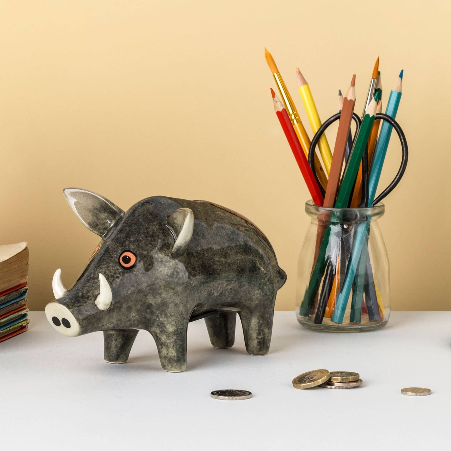 Hannah Turner Ltd - Handmade Ceramic Wild Boar Money Box