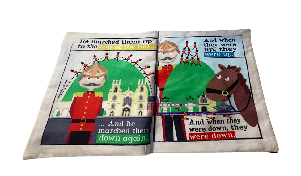 Jo & Nic's Crinkly Cloth Books - Nursery Times Crinkly Newspaper - Nursery Rhymes 2
