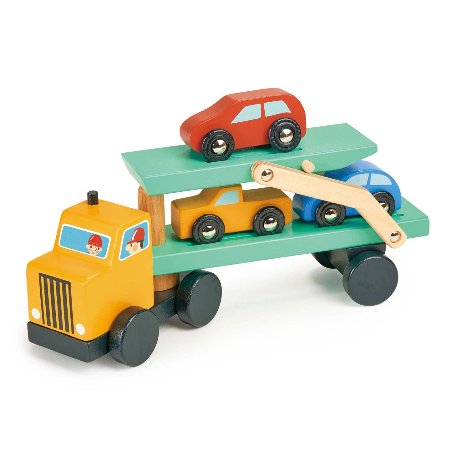 ThreadBear Design Ltd - Wooden Toy Vehicle Transporter For Kids