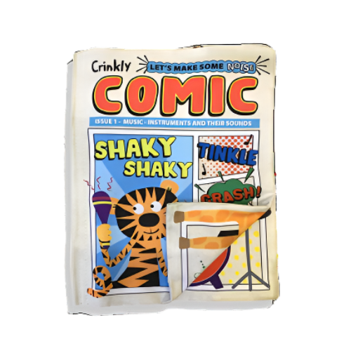 Jo & Nic's Crinkly Cloth Books - COMIC ISSUE 1 - Music