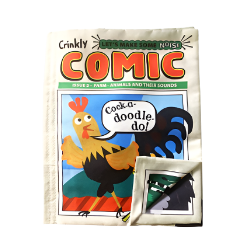 Jo & Nic's Crinkly Cloth Books - COMIC ISSUE 2 - Farm Sounds