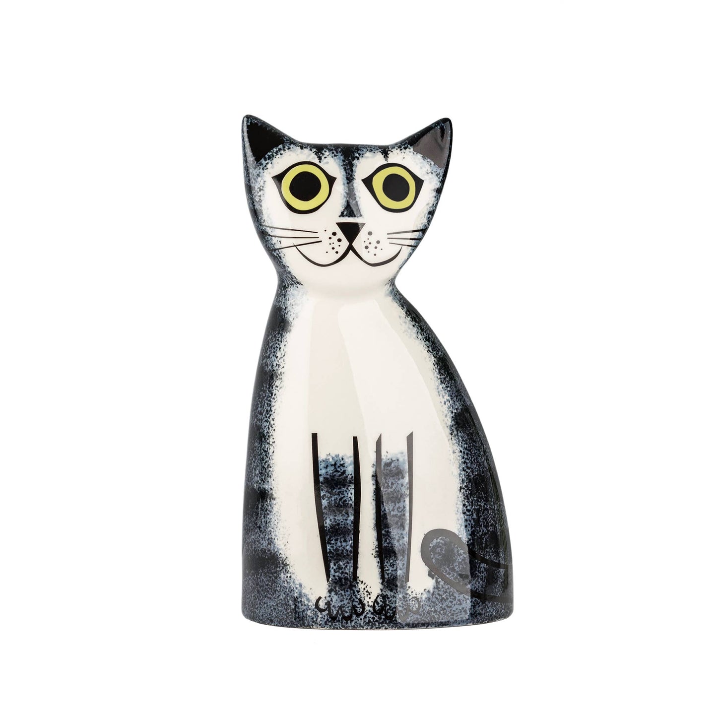 Hannah Turner Ltd - Handmade Ceramic Grey Tabby Cat Money Box