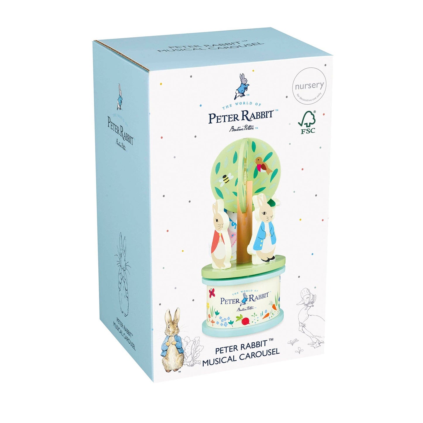Orange Tree Toys - NEW Woodend Peter Rabbit™ Musical Carousel