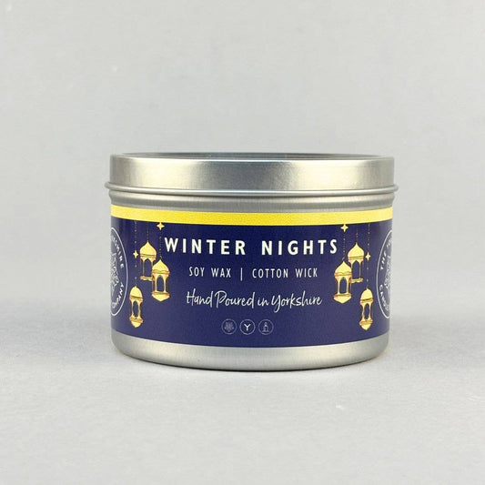 Winter Nights Small Tin | Scented Candle | Soy Wax