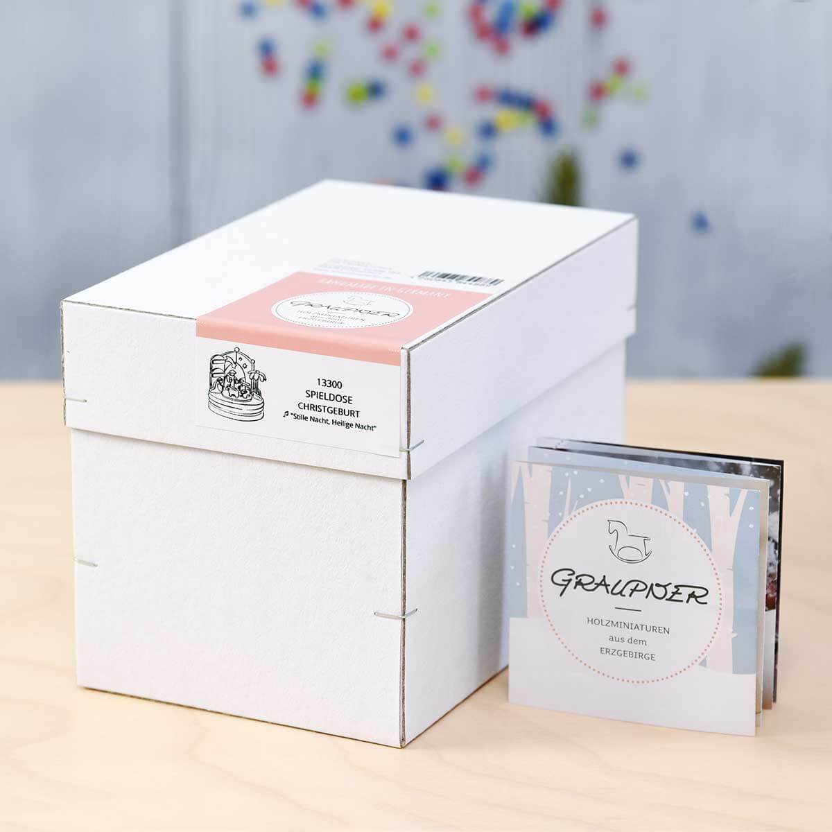 Miniature Handmade Music Box - Nativity